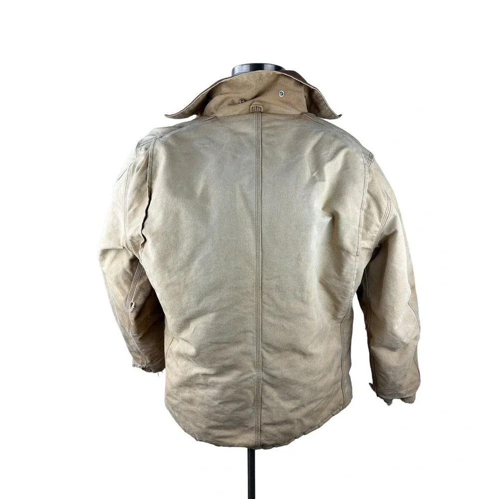 Vtg Carhartt Coat Men's 46 Quilt Lined CQ186 CQ185 Chore Ranch Corduroy Collar - Picture 3 of 16